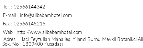 Ali Babam Apart Hotel telefon numaralar, faks, e-mail, posta adresi ve iletiim bilgileri
